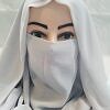 Niqab Ready to Wear - Light Grey
