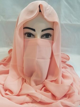 Niqab Ready to Wear - Peach