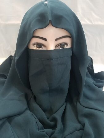 Niqab Ready to Wear - Sea Green
