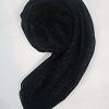 Self Printed Square Scarf - Black - Design 4