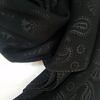 Self Printed Square Scarf - Black - Design 5
