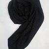 Self Printed Square Scarf - Black - Design 6 Self Printed Square Scarf - Black - Design 6