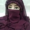 Crown Ready to Wear Niqab - Burgundy Crown Ready to Wear Niqab - Burgundy