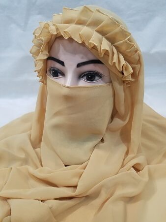 Crown Ready to Wear Niqab - Fawn Crown Ready to Wear Niqab - Fawn
