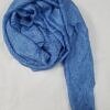 crinkle silk scarf blue full picture