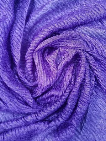 Crinkle Silk Scarf - Brinjal