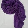 Crinkle Silk Scarf - Brinjal