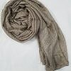 Crinkle Silk Scarf - Coffee