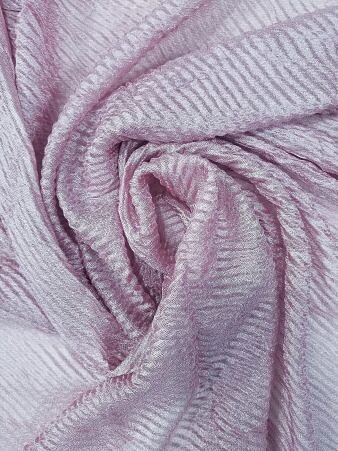 Crinkle Silk Scarf - Dirty Pink