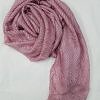 Crinkle Silk Scarf - Dirty Pink