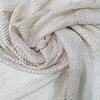 Crinkle Silk Scarf - Nude