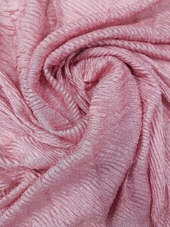 Crinkle Silk Scarf - Rose Pink Crinkle Silk Scarf - Rose Pink