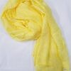 Crinkle Silk Scarf - Yellow