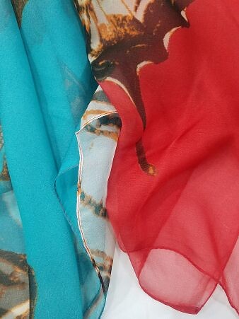 Chiffon Printed Scarf - Print 4