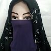 Elastic Half Niqab - Violet