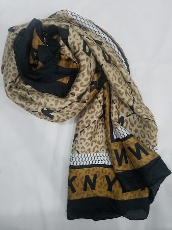 DKNY Silk Printed Scarf - Print 1