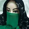 Elastic Half Niqab - Green