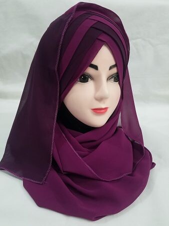 Criss Cross Multi Color Ready to Wear - Fuchsia and Burgundy Criss Cross Multi Color Ready to Wear - Fuchsia and Burgundy