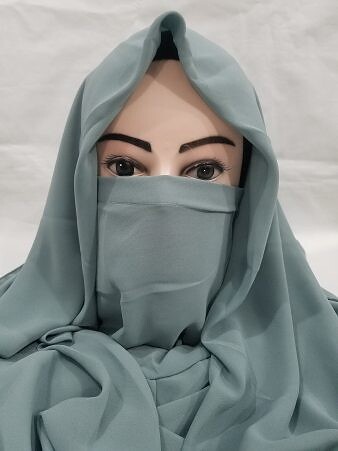 Niqab Ready to Wear - Fern Green