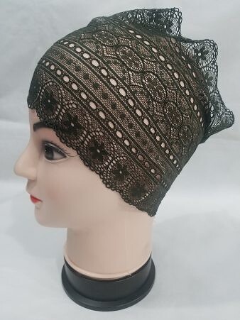 Lace Hijab Band - Bottle Green