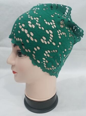 Lace Hijab Band - Green