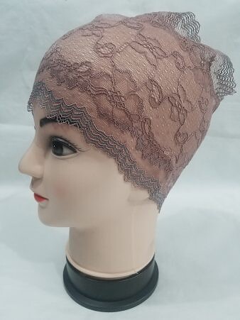 Lace Hijab Band - Mauve