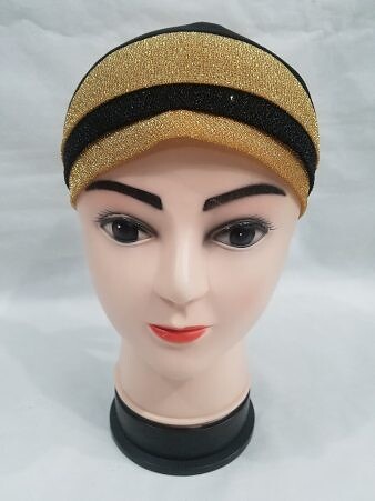Shimmer Tie Back Bonnet - Golden Shimmer Tie Back Bonnet - Golden