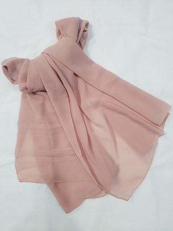 Plain Chiffon Scarf - Mauve