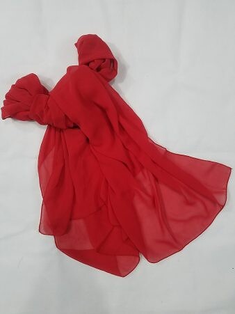Plain Chiffon Scarf - Red Plain Chiffon Scarf - Red