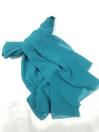 Plain Chiffon Scarf - Sea Blue Plain Chiffon Scarf - Sea Blue