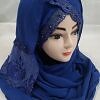 Embroidered Ready to Wear Hijab - Blue Embroidered Ready to Wear Hijab - Blue