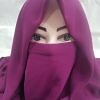 Plain Niqab Ready to Wear - Magenta Plain Niqab Ready to Wear - Magenta