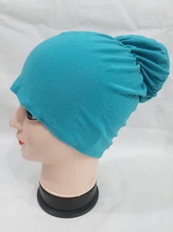 Bun Back Underscarf - Aqua Blue Bun Back Underscarf - Aqua Blue