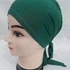 Plain Tie Back Bonnet Cap - Forest Green Plain Tie Back Bonnet Cap - Forest Green