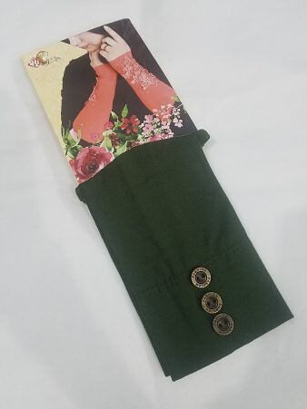 Button Sleeves - Bottle Green Button Sleeves - Bottle Green