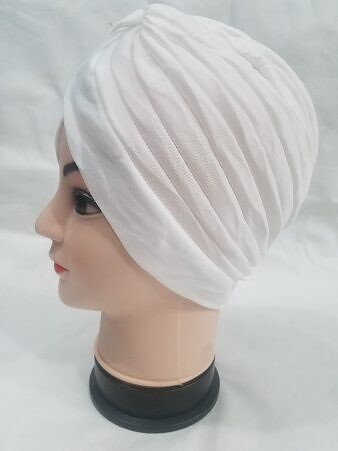 Turban Full Cap - White