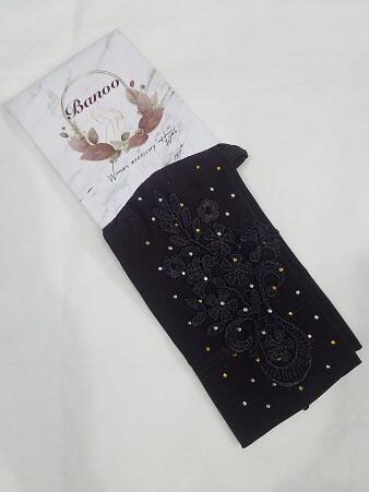 Floral Bunch Sleeves - Eggplant