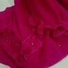 Two Loops Chiffon Instant Hijab with Frill - Deep Pink Two Loops Chiffon Instant Hijab with Frill - Deep Pink