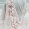 Two Loops Chiffon Instant Hijab with Frill - Light Pink Two Loops Chiffon Instant Hijab with Frill - Light Pink