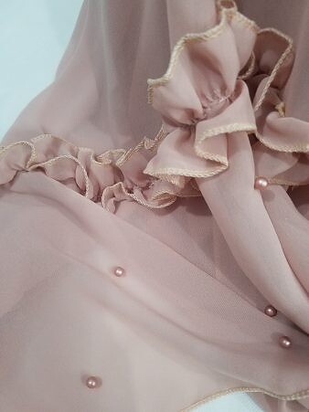 Two Loops Chiffon Instant Hijab - Nude Two Loops Chiffon Instant Hijab - Nude