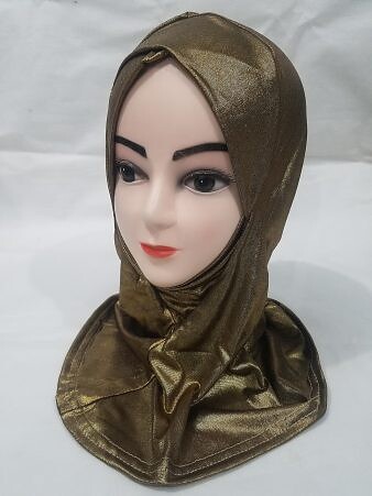 Shimmer Cross Over Ninja Underscarf – Golden Brown Shimmer Cross Over Ninja Underscarf – Golden Brown