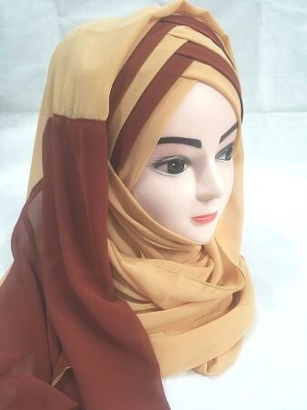 Criss Cross Multi Color Ready to Wear - Fawn and Caramel Brown Criss Cross Multi Color Ready to Wear - Fawn and Caramel Brown