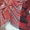 Sky Cashmere Self Printed Scarf - Red