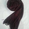 woolen shawl chocolate brown front picture