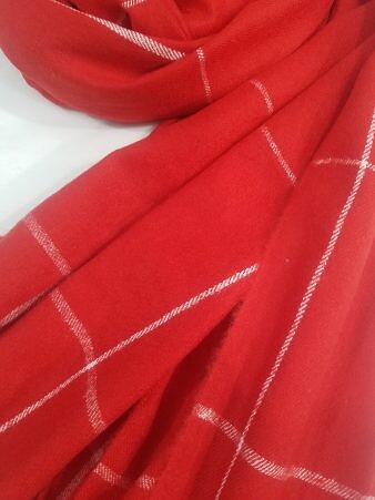 Woolen Shawl - Red