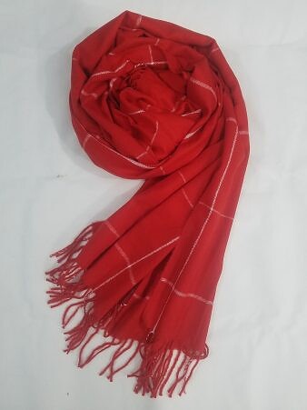 Woolen Shawl - Red