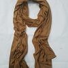 Cotton Jersey Plain Scarf - Caramel Brown