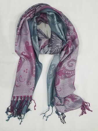 Printed Multicolor Viscose Scarf - Print 2