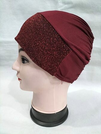 Shimmer Under Cap - Maroon