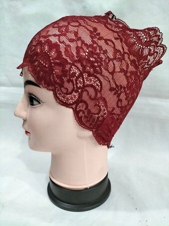 Lace Cap - Maroon